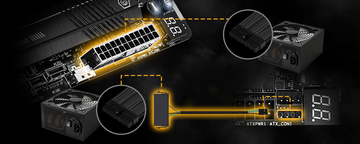 Cable adaptador de fuente de alimentación múltiple
